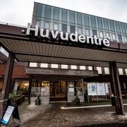 
 Huvudentrén till Blekingesjukhuset i Karlskrona. 