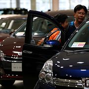 Toyotabilar i Tokyo.