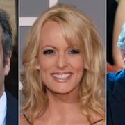 Michael Cohen, Stormy Daniels och Donald Trump.