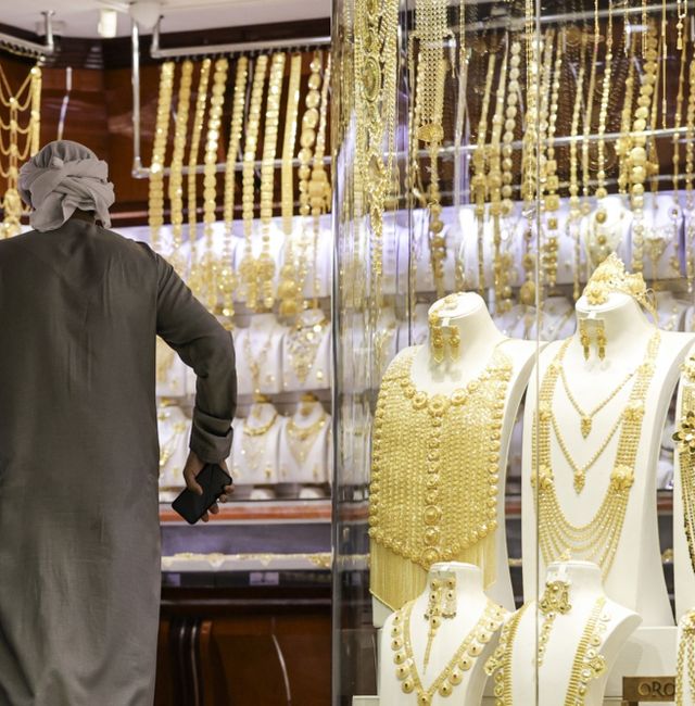 En guldaffär i Dubai.  Bloomberg, Christopher Pike