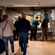 Kapareskolan i september 2018, då skolan var vallokal.