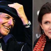 Leonard Cohen och Carrie Fisher.