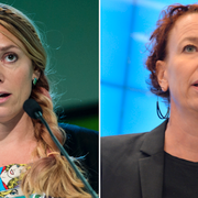 Johanna Jönsson (C) och Christina Höj-Larsen (V). Arkivbilder.