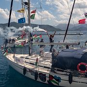 Arkivbild från Global Sumud Flotilla, den 14 maj.
