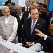 Arkivbild: Stefan Löfven åkte till Indien 2016 och träffade Narendra Modi.