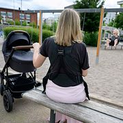 Familj i lekparken.
Illustrationsbild.