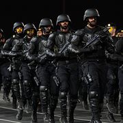 Saudiska militärer. Illustrationsbild.