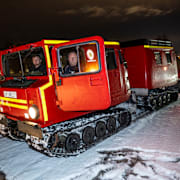 Räddningstjänstens bandvagn utanför Landskrona.