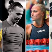 Isabelle Gulldén, Zlatan Ibrahimovic, Sarah Sjöström och Henrik Stenson.