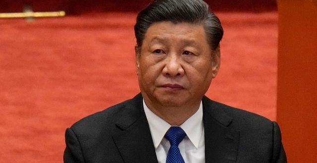 Xi Jinping på måndagen. Andy Wong / TT NYHETSBYRÅN