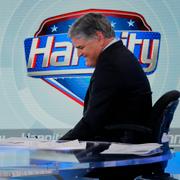 Roseanne Barr och Sean Hannity i Fox News-programmet Hannity. 