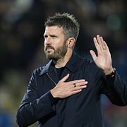 Michael Carrick efter matchen. 