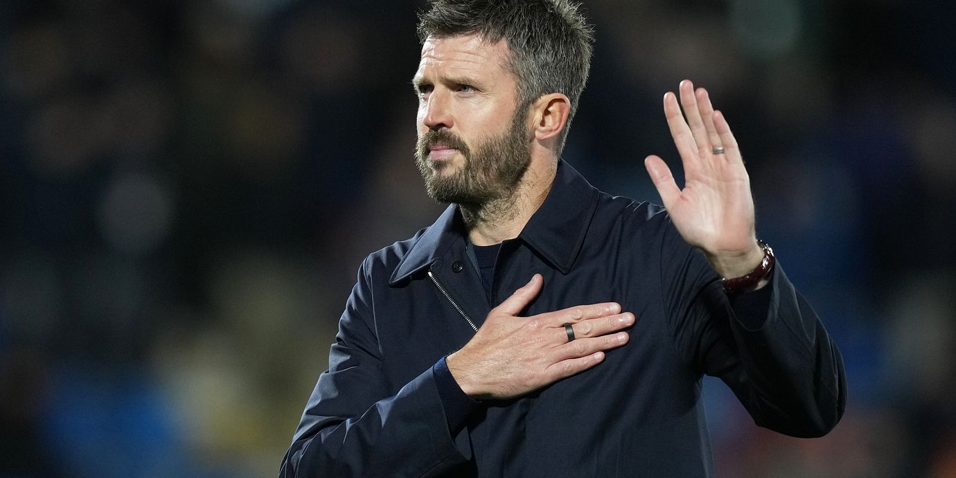 Michael Carrick efter matchen. 