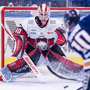 Oskar Blomgren under en match mot Växjö.