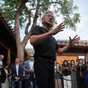 Nvidias vd Jensen Huang på besök i Kina.
