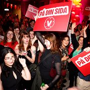 Vänsterpartiets valvaka på på At Six.