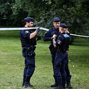 Bild från polisinsatsen 24 juli.