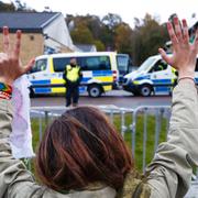 Arkivbild från 2017: Demonstration vid Migrationsverkets förvar i Kållered mot utvisning av ensamkommande till Afghanistan.