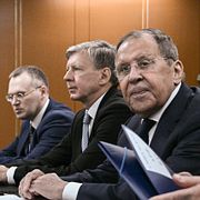 USA:s utrikesminister Marco Rubio satt på torsdagen öga mot öga med Rysslands motsvarighet, Sergej Lavrov.