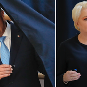 Klaus Iohannis och Viorica Dancila i samband med EU-valet i våras.