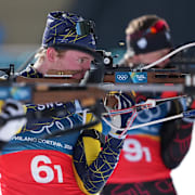 Sebastian Samuelsson drog på sig två straffrundor i söndagens stafett. 