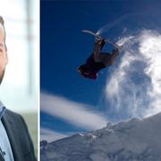 Anders Nises, underwriter på Länsförsäkringar och hängiven snowboardåkare.