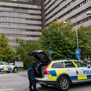 Sonesson, arkivbild från polisens insats på sjukhusområdet