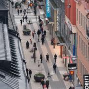 Drottninggatan i Stockholm. 