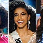 Nia Franklin, Miss America, Kaliegh Garris, Miss Teen USA, Cheslie Kryst, Miss USA, Toni-Ann Singh, Miss World, och Zozibini Tunzi, Miss Universe. 