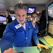 Investerare på Wall Street. Arkivbild.