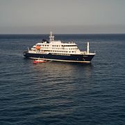 Kryssningsfartyget MV Hondius utanför Kap Verde.