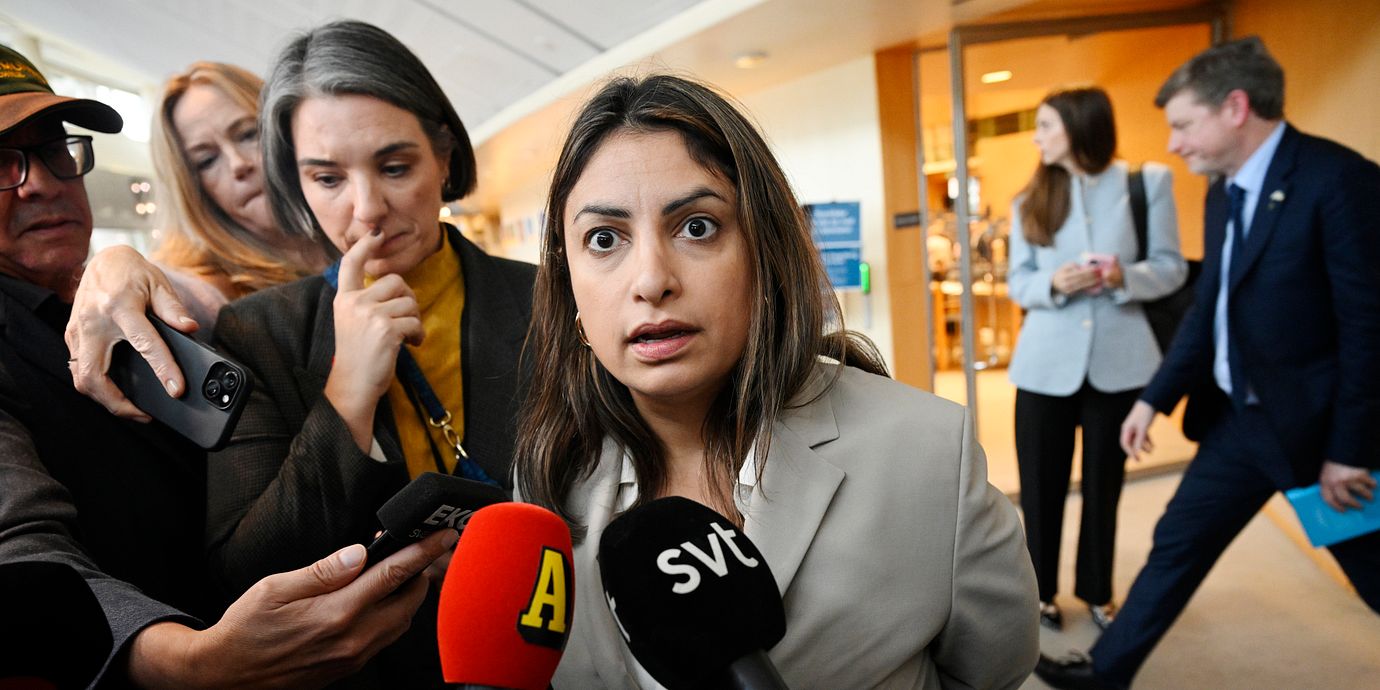 Vänsterpartiets ledare Nooshi Dadgostar.