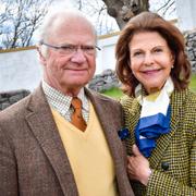 Kung Carl XVI Gustaf och drottning Silvia. 