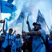 Demonstranter i Buenos Aires.