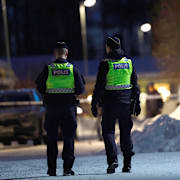 Bild från polisinsatsen. 