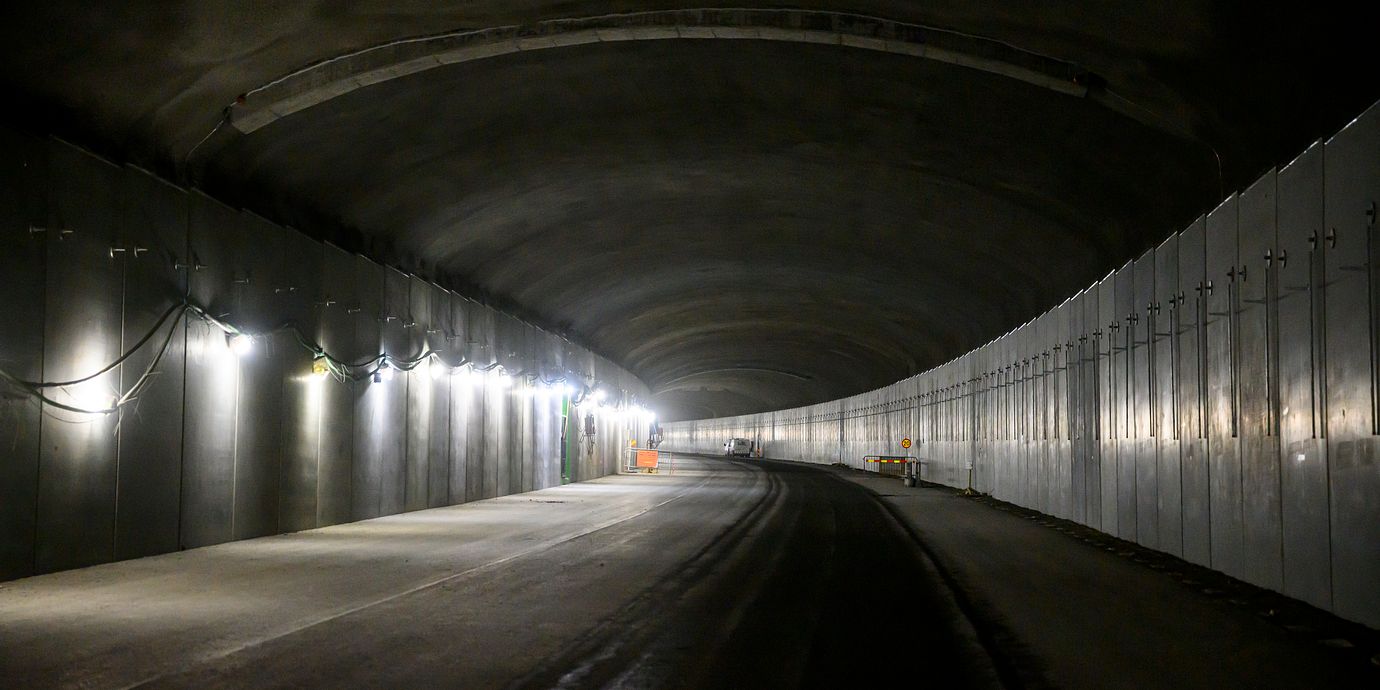 Arkivbild från 2025: En av tunnlarna i E4 Förbifart Stockholm.