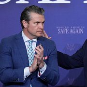Pete Hegseth och Donald Trump, 23 mars 2026.