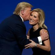 Donald Trump och Laura Ingraham.