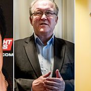Mona Sahlin, Göran Persson och Gustav Fridolin.