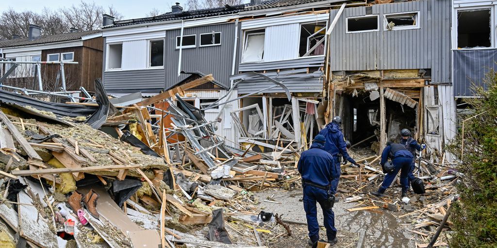 Bostäderna efter explosionen