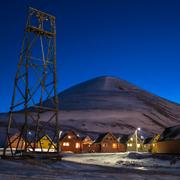 Longyearbyen på Svalbard.