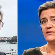 Joe Kaeser och Margrethe Vestager. 