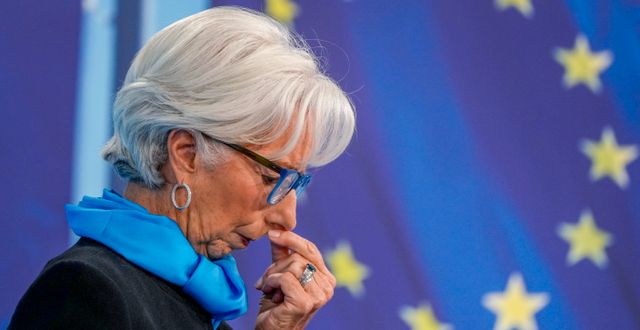 ECB-chefen Christine Lagarde. Michael Probst / TT NYHETSBYRÅN
