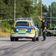 Bild från polisinsatsen.