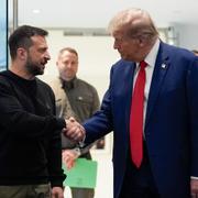 Donald Trump och Volodymyr Zelenskyj under ett möte i New York i slutet av september. 