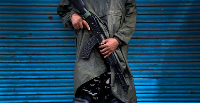Indisk soldat i indiska Kashmir Dar Yasin / TT NYHETSBYRÅN/ NTB Scanpix