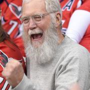 David Letterman under en NHL-match tidigare i år.