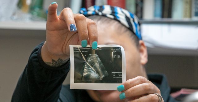 Kvinna som vill göra abort. Ted Jackson / AP