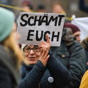 Demonstration i Thüringen efter valet av Kemmerich.