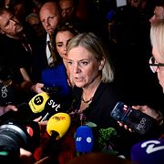 Socialdemokraternas partiledare Magdalena Andersson på valdagen 13 september.
